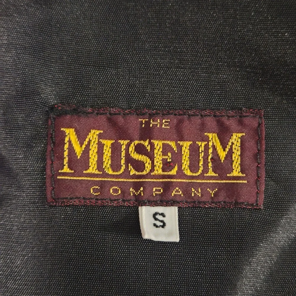 Vintage The Museum Company Men's Suit Vest Size S 100% Silk Abstract Print‎
